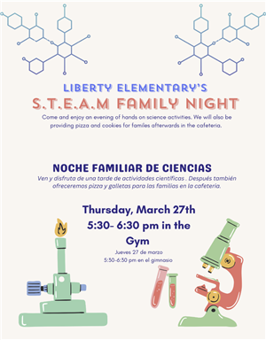  Information about STEAM family night